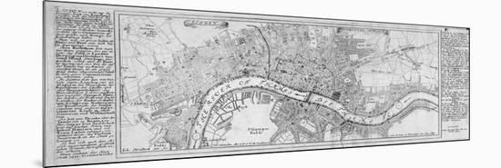 Map of London, 1700-Augustae Vindelicorum-Mounted Premium Giclee Print