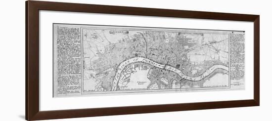 Map of London, 1700-Augustae Vindelicorum-Framed Giclee Print