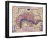 Map of London, 1727-null-Framed Giclee Print