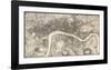 Map of London, 1746-John Rocque-Framed Premium Giclee Print