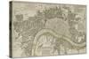 Map of London, 1753-null-Stretched Canvas