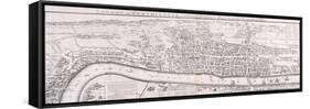 Map of London, 1789 Representing Elizabethan London-null-Framed Stretched Canvas