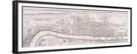 Map of London, 1789 Representing Elizabethan London-null-Framed Premium Giclee Print