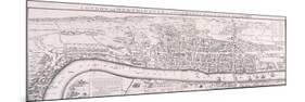 Map of London, 1789 Representing Elizabethan London-null-Mounted Premium Giclee Print