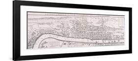Map of London, 1789 Representing Elizabethan London-null-Framed Giclee Print