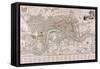 Map of London, 1797-Edward Mogg-Framed Stretched Canvas