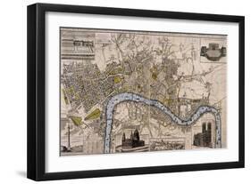 Map of London, 1798-null-Framed Giclee Print