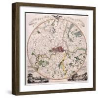 Map of London, 1798-E Bourne-Framed Giclee Print