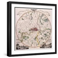 Map of London, 1798-E Bourne-Framed Giclee Print