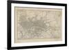 Map of London, 1815-The Vintage Collection-Framed Premium Giclee Print