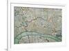 Map of London, 1852-Charles Knight-Framed Giclee Print