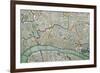 Map of London, 1852-Charles Knight-Framed Giclee Print