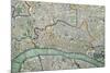 Map of London, 1852-Charles Knight-Mounted Giclee Print