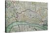 Map of London, 1852-Charles Knight-Stretched Canvas