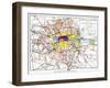 Map Of London, 1881-null-Framed Giclee Print