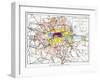 Map Of London, 1881-null-Framed Giclee Print