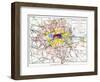 Map Of London, 1881-null-Framed Giclee Print