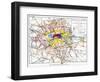 Map Of London, 1881-null-Framed Giclee Print