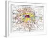 Map Of London, 1881-null-Framed Giclee Print