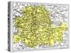 Map of London, 1924-1926-null-Stretched Canvas