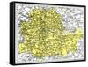 Map of London, 1924-1926-null-Framed Stretched Canvas