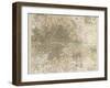 Map of London and Its Suburbs-J. Bartholomew-Framed Photographic Print
