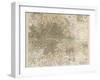 Map of London and Its Suburbs-J. Bartholomew-Framed Premium Photographic Print