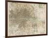 Map of London and Its Suburbs-J. Bartholomew-Framed Photographic Print