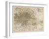 Map of London and Its Suburbs-J. Bartholomew-Framed Art Print