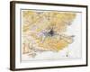 Map of London and South-East England, 1891-John Bartholomew-Framed Giclee Print