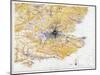 Map of London and South-East England, 1891-John Bartholomew-Mounted Giclee Print