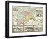 Map of London and Surrounding Counties, 1710-null-Framed Giclee Print