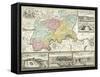 Map of London and Surrounding Counties, 1710-null-Framed Stretched Canvas