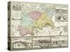 Map of London and Surrounding Counties, 1710-null-Stretched Canvas