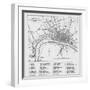 Map of London at the Time of Queen Elizabeth I-null-Framed Photographic Print