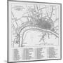 Map of London at the Time of Queen Elizabeth I-null-Mounted Photographic Print