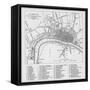 Map of London at the Time of Queen Elizabeth I-null-Framed Stretched Canvas
