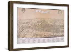 Map of London, C1560-null-Framed Giclee Print