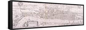 Map of London, C1560-null-Framed Stretched Canvas
