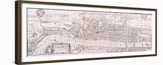 Map of London, C1560-null-Framed Premium Giclee Print