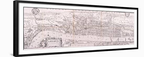 Map of London, C1560-null-Framed Premium Giclee Print