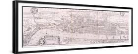 Map of London, C1560-null-Framed Premium Giclee Print