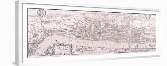 Map of London, C1560-null-Framed Premium Giclee Print