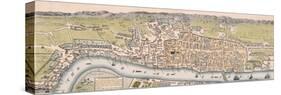 Map of London, C1563-William Darton-Stretched Canvas