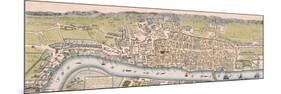 Map of London, C1563-William Darton-Mounted Giclee Print
