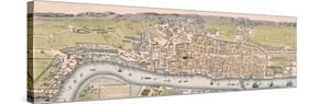 Map of London, C1563-William Darton-Stretched Canvas