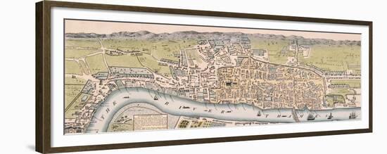 Map of London, C1563-William Darton-Framed Premium Giclee Print
