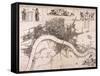 Map of London, C1680-John Oliver-Framed Stretched Canvas