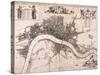 Map of London, C1680-John Oliver-Stretched Canvas