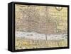 Map of London, from 'Civitates Orbis Terrarum', by Georg Braun (1542-1622) and Frans Hogenburg…-Joris Hoefnagel-Framed Stretched Canvas